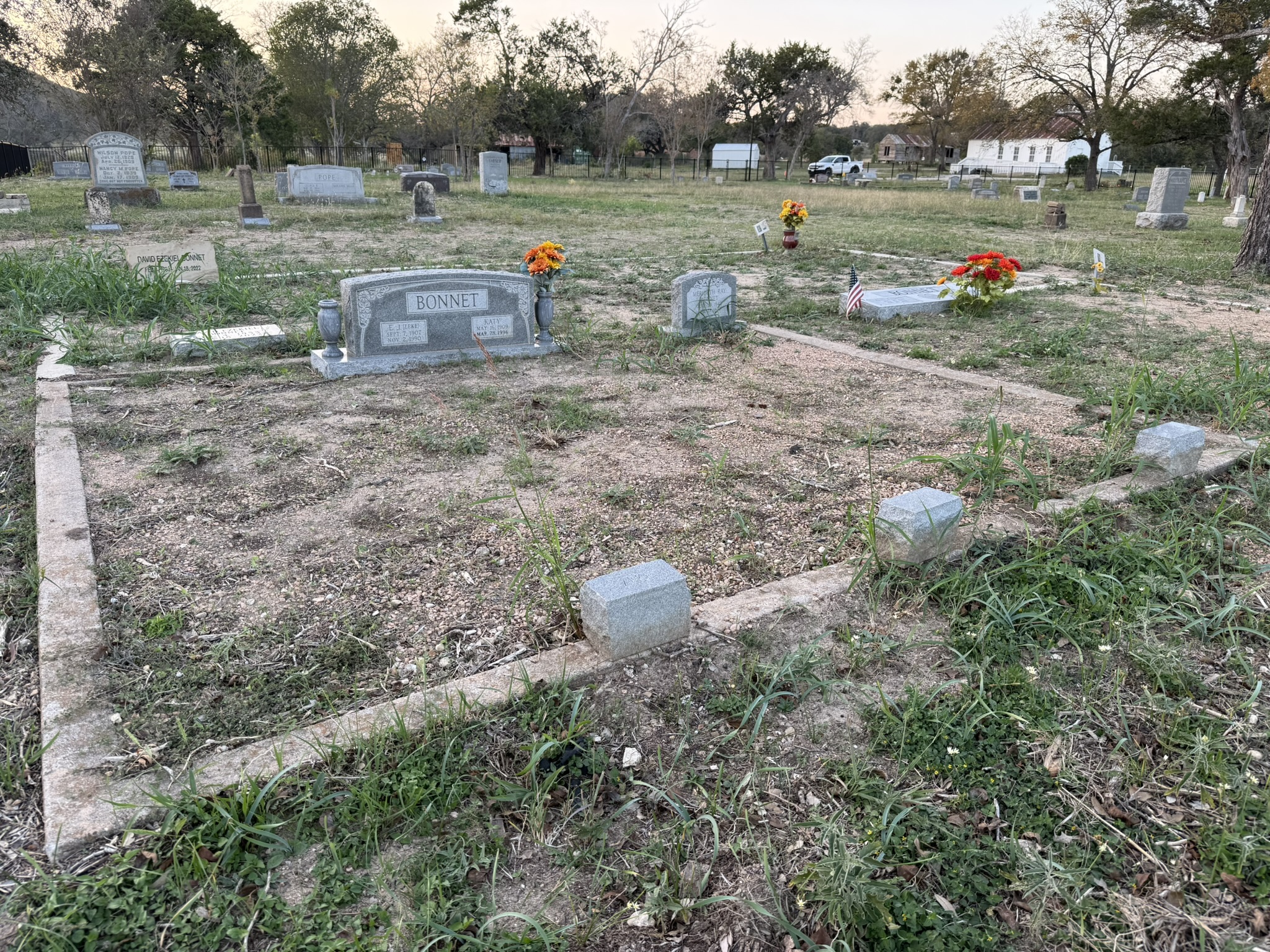 The Bonnet family plot at Nameless Cemetery